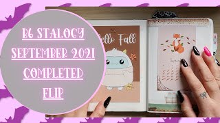 B6 STALOGY SEPTEMBER FLIP THROUGH | COMPLETED MONTH 2021