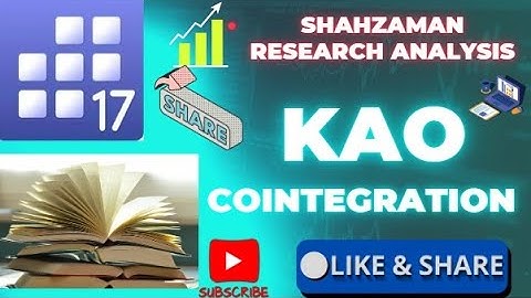 How to Perform/ Run the Kao Cointegration Test in Stata