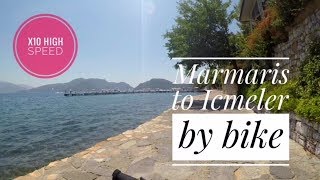 High Speed. Marmaris to Icmeler in under 4 minutes,  bike ride along the sea front promenade. In 4K