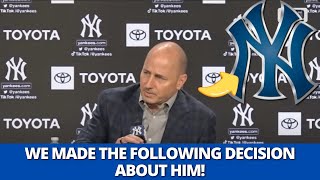 THE YANKEES MAKE A SCARY DECISION FOR THE TEAM AND THE REASON IS SHOCKING! YANKEES NEWS