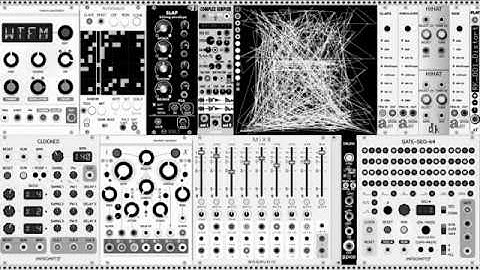 Modular Techno Live Jam : Mutable Instruments Braids, Marbles, Erica Synths Pico Drums in VCV Rack