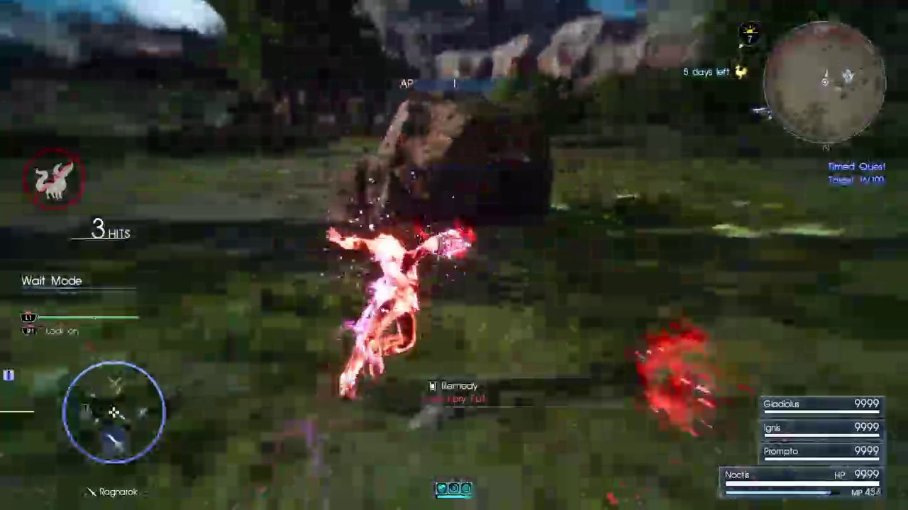 Final Fantasy XV- Ragnarok Farming 170k/10 Mins - YouTube