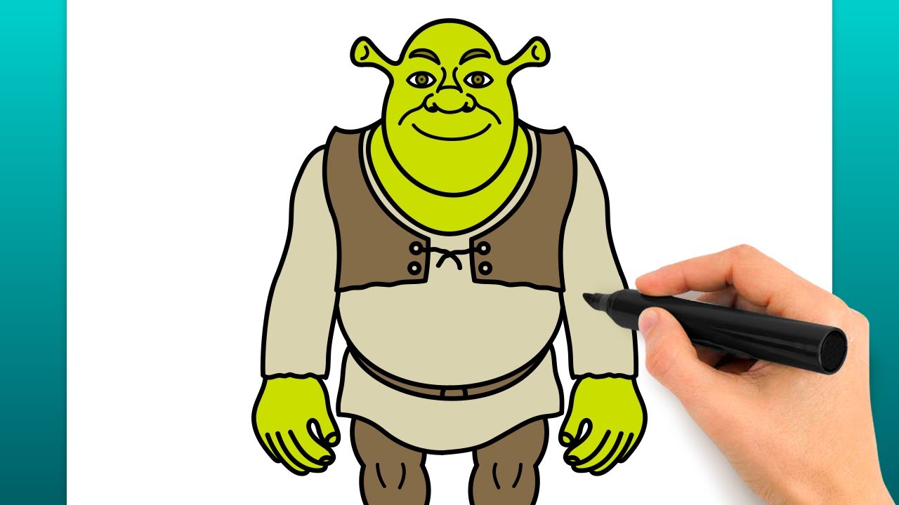 Como Desenhar O Shrek (Tutorial De Desenho Fácil) - YouTube