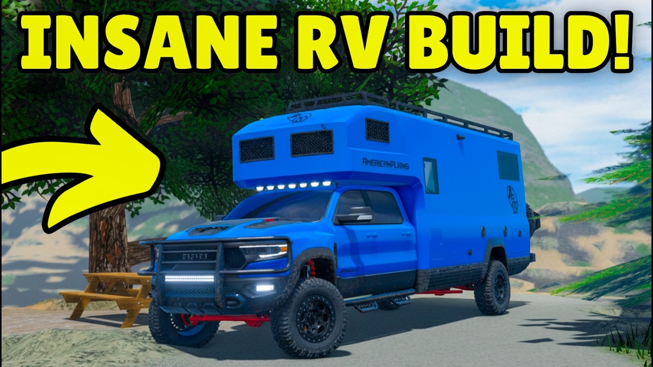 I Put the NEW RV on the FASTEST Truck & Went Camping in APM | Roblox ...