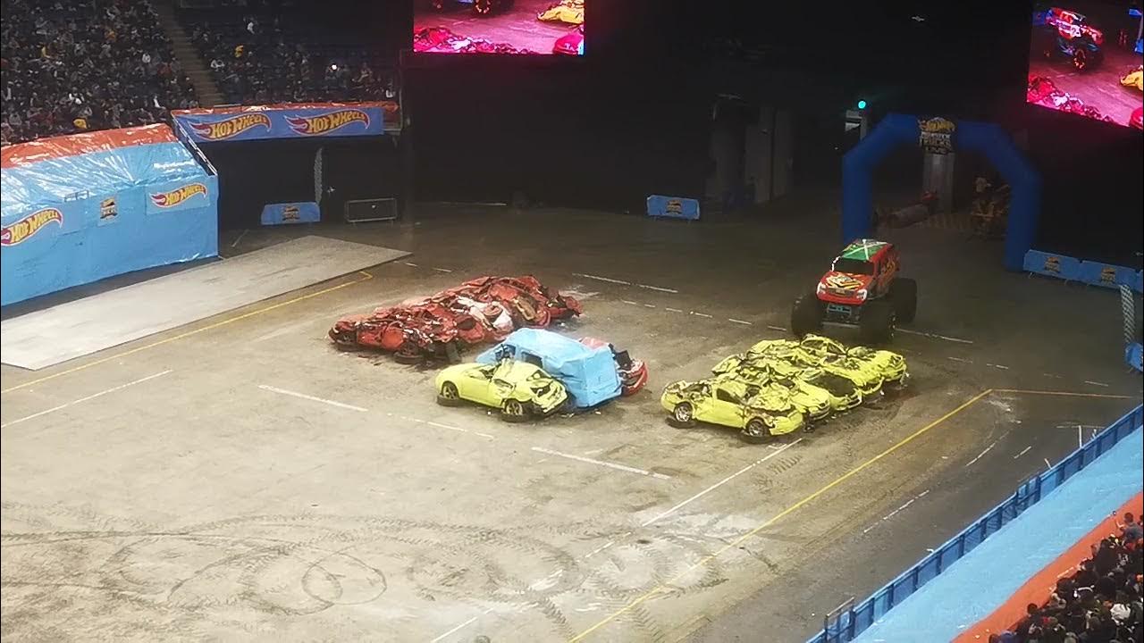 Monster trucks live in London at the O2 "Demo Derby" YouTube