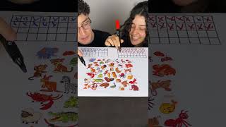 Find the animal as fast as you can 🤣 #boardgames #couple #shorts #fun