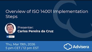 Information Overview of ISO 14001 Implementation Steps [live webinar] Update