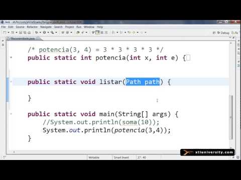 Universidade XTI - JAVA - 099 - Recursividade