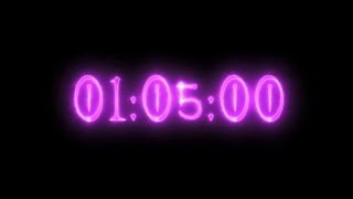 Purple vampire neon timer 65 minutes (stopwatch)