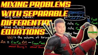 Mixing problems with separable differential equations (ETExplains)