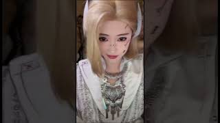 開心元元 古風賽博朋克妝造 大陸抖音(花溪信马)
