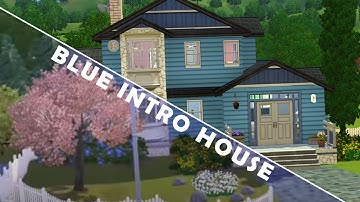 Blue Intro House // Sims 3 Speedbuild