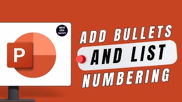 How to add bullets and list numbering in PowerPoint