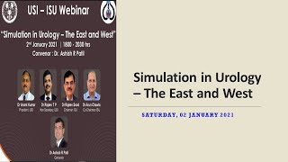 USI ISU Webinar Simulation in Urology 2nd January 2021