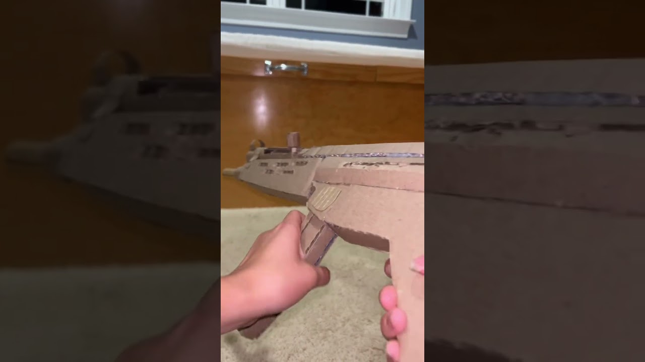 Good ol’ HK slap with on the cardboard MP5A3 build! 