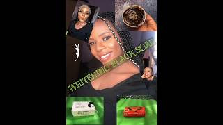 HOW TO MAKE WHITENING BLACK SOAP| WHITENING BLACK SOAP|LIGHTENING BLACK SOAP|BLACK SOAP