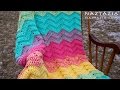 DIY Tutorial - How to Crochet Double Sweet Ripple - Baby Blanket Chevron Zig Zag Afghan Throw