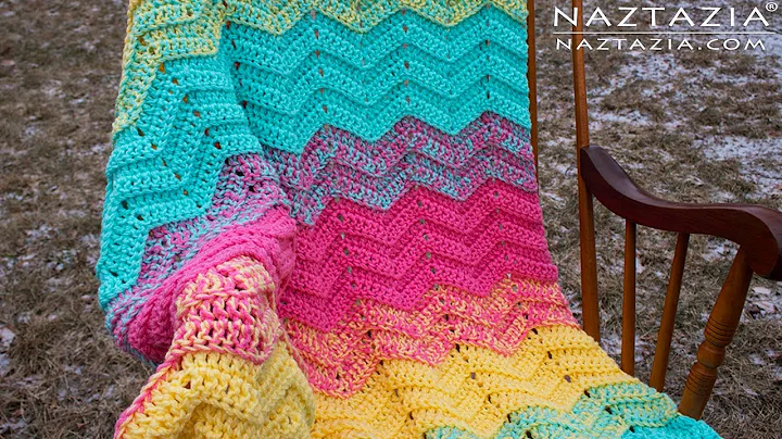 HOW to CROCHET DOUBLE SWEET RIPPLE - Baby Blanket ...