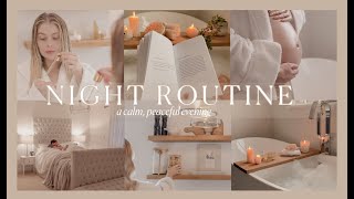 PREGNANCY NIGHT ROUTINE 2022 | a calm, cosy peaceful evening 🌙