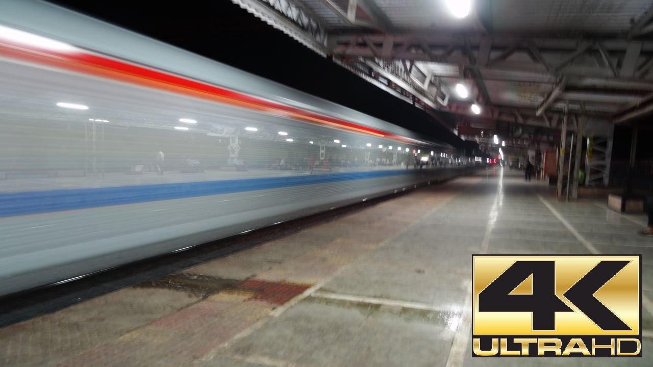 [4K] BRAND NEW RAJDHANI OF IR ! SPEEDY SKIP SHINING GOA RAJDHANI ...