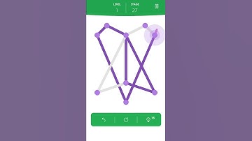 1LINE one-stroke puzzle game. Level 1. Stage 27. 1-27.