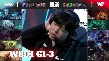FPX vs WE - Game 3 | Week 8 Day 1 LPL Spring 2022 | FunPlus Phoenix vs Team WE G3