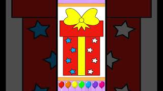 Star Gift Box Coloring Pages