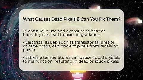 What Causes Dead Pixels & Can You Fix Them? - Phone Fix and Features