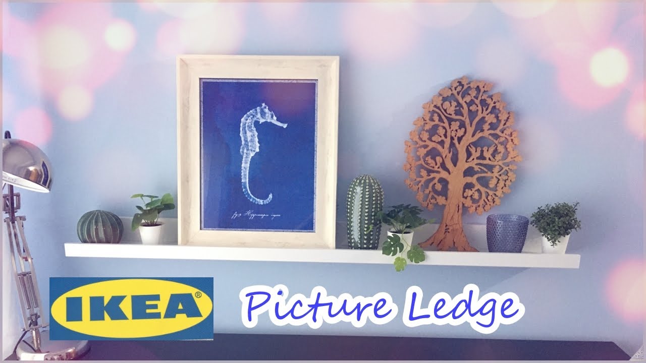 IKEA Mosslanda picture ledge | How to install, attach picture ledge ...