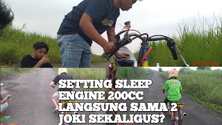 SETTING JUPITER BORE UP 200CC /BEBEK SLEEP ENGINE 200CC | PART2