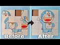 DIY Doraemon Puzzle Game | How To make Cardboard Puzzle Game | Doraemon Crafts, Cardboard Crafts DIY