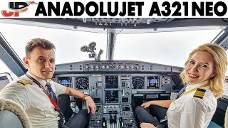 Airbus A321neo Cockpit Anadolujet by Turkish Airlines to Antalya & Paris screenshot 2