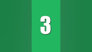 Countdown 5, 4, 3, 2, 1, 0 green screen background