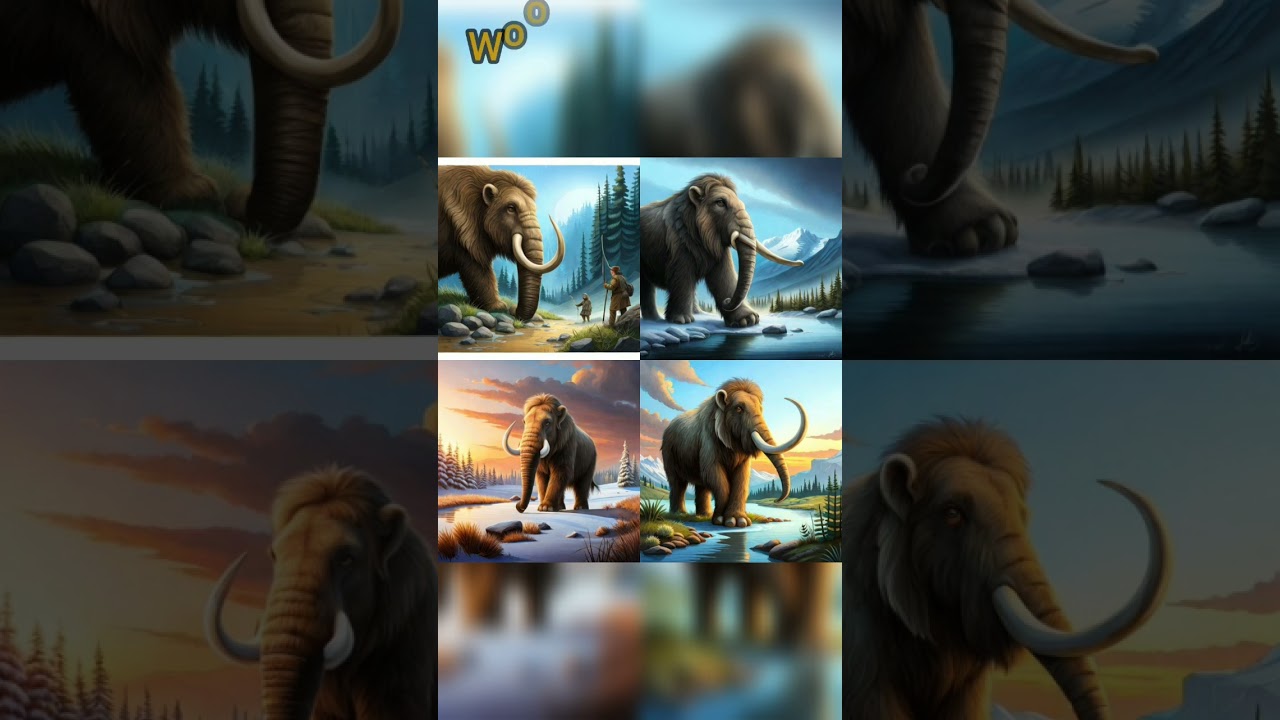 AI generated pictures of extinct animals PART - 1 