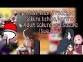 Past Team 7 react to Sakura Uchiha/Haruno+ Adult Sakura and Sasuke (Sasusaku)