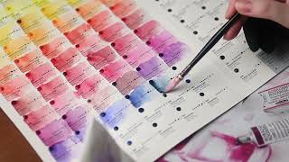 Part two: SCHMINCKE Horadam Watercolor 140 color DOT CARD 🎨 SWATCHES [ASMR]