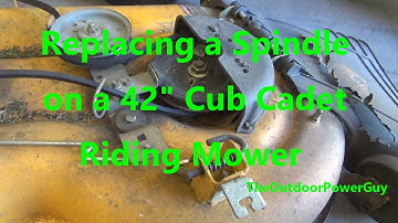 Replacing a Spindle on a 42" Cub Cadet Riding Mower LTX1040 XT 1 Series