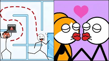 Maze Skip Work VS Paris Kiss Weegoon - All Levels SpeedRun ep 1