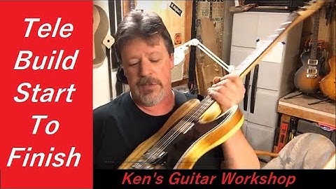 Boudreau Guitars - 011-Tele style scratch build, start to finish