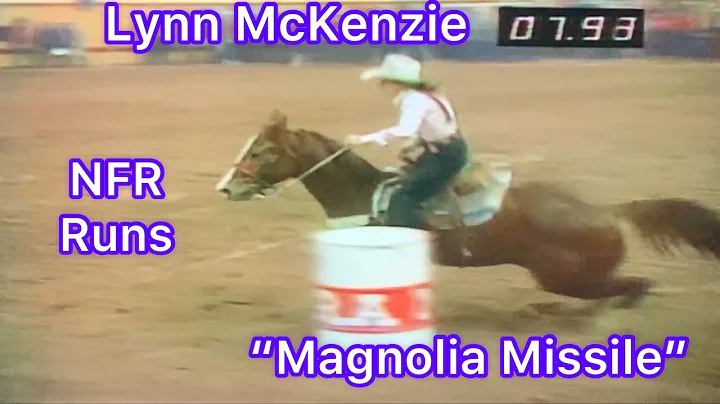 Lynn McKenzie & "Magnolia MIssile" NFR Barrel Raci...