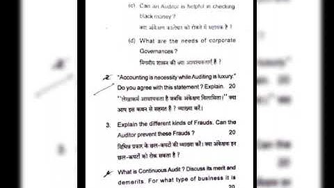 AUDITING AND CORPORATE GOVERNANCE | BBMKU | 2021 | PREVIOUS YEARS QUESTION | #previousyearquestions