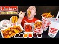 Chili Cheese Fries, Buffalo Wings, Mozzarella Sticks, Cheeseburger • Checkers Drive-Thru • MUKBANG