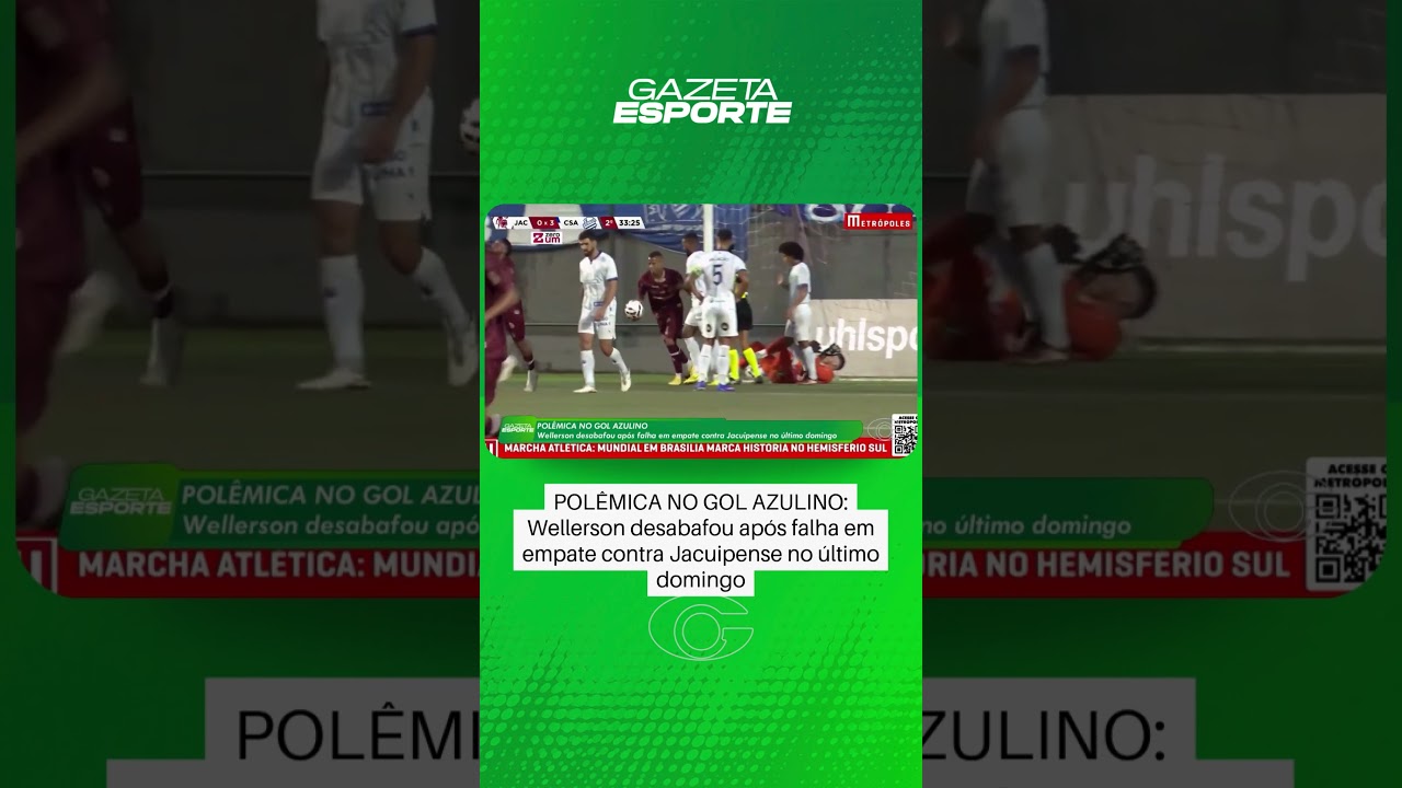 Goleiro do CSA, Wellerson desabafa após falha em empate com Jacuipense - 2/6/26