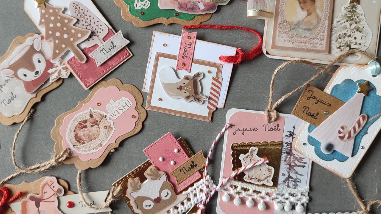 Tuto embellissements ou étiquettes cadeau de Noël facile