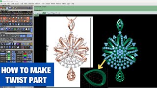 HOW TO MAKE TWIST PART PENDENT MATRIX 9 ONLINE JEWELLERY DESIGN screenshot 5