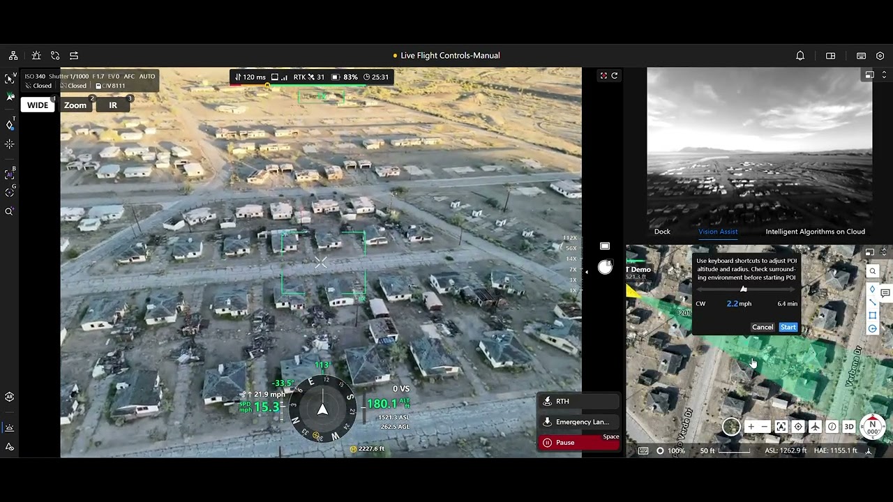 FlightHub 2  Point of Interest Orbit Flight