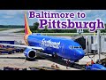 Full Flight: Southwest Airlines B737-800 Baltimore to Pittsburgh (BWI-PIT) ~ 2nd ed.