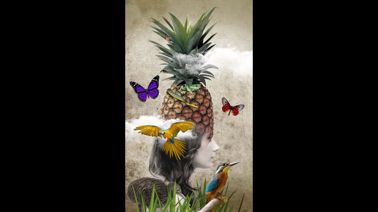 How to create Nature Collage in Photoshop Как создать коллаж природа в Фотошоп