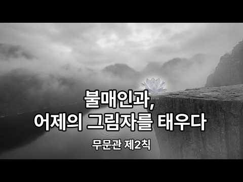 100일수행 프로젝트 Day 99 불매인과, 어제의 그림자를 태우다 무문관 제2칙