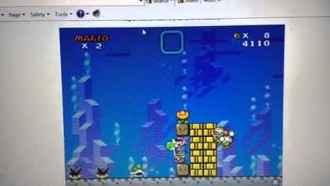 Super Mario flash 2 - Underwater custom level